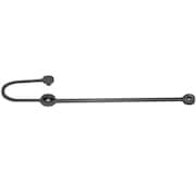 Heritage Industrial Terminal and Snap Loop Lanyard, 12 in, 3/32 in Pin Dia., Nylon, Plain Coated TN2-093-12-260